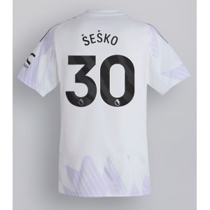 Fotbalové Dres Manchester United Benjamin Sesko #30 Venkovní Oblečení 2025-26 Krátký Rukáv